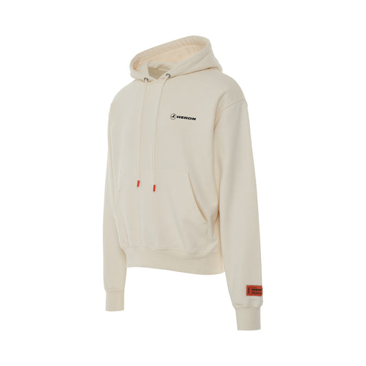 Heron Tape Hoodie in  Off White