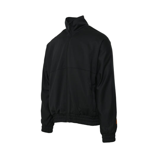 Logo Tracktop Jacket in Black