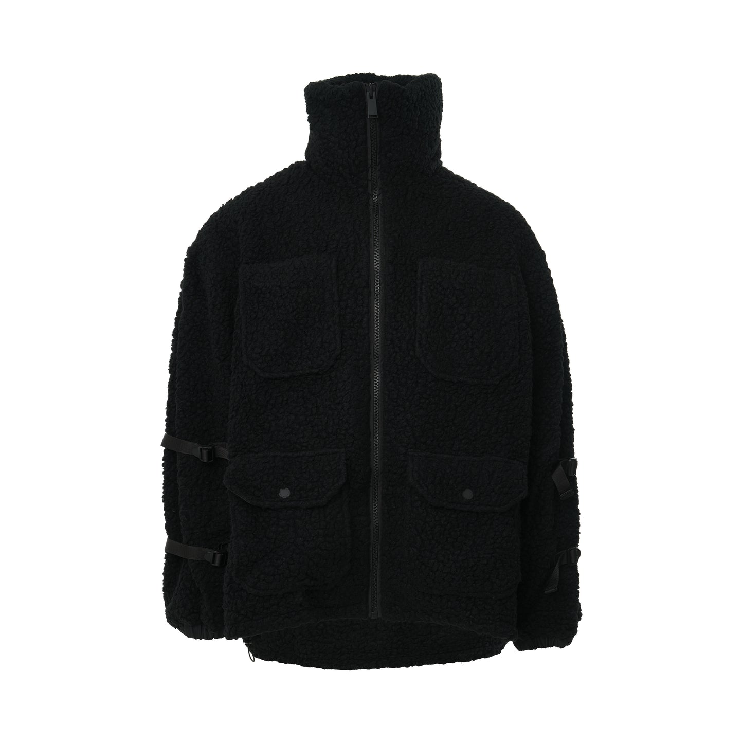 Polar Fleece Jacket in Black
