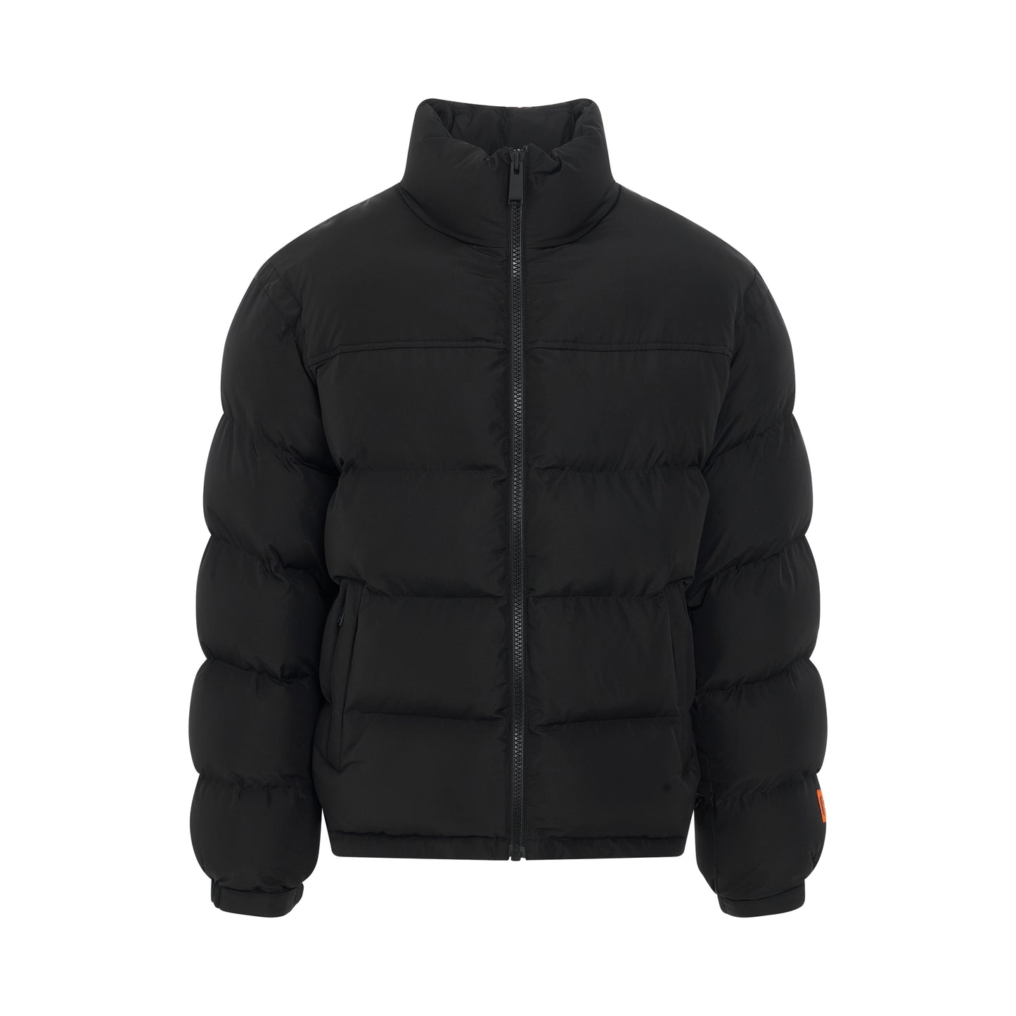 Ex-Ray Nylon Puffer Jacket in Black