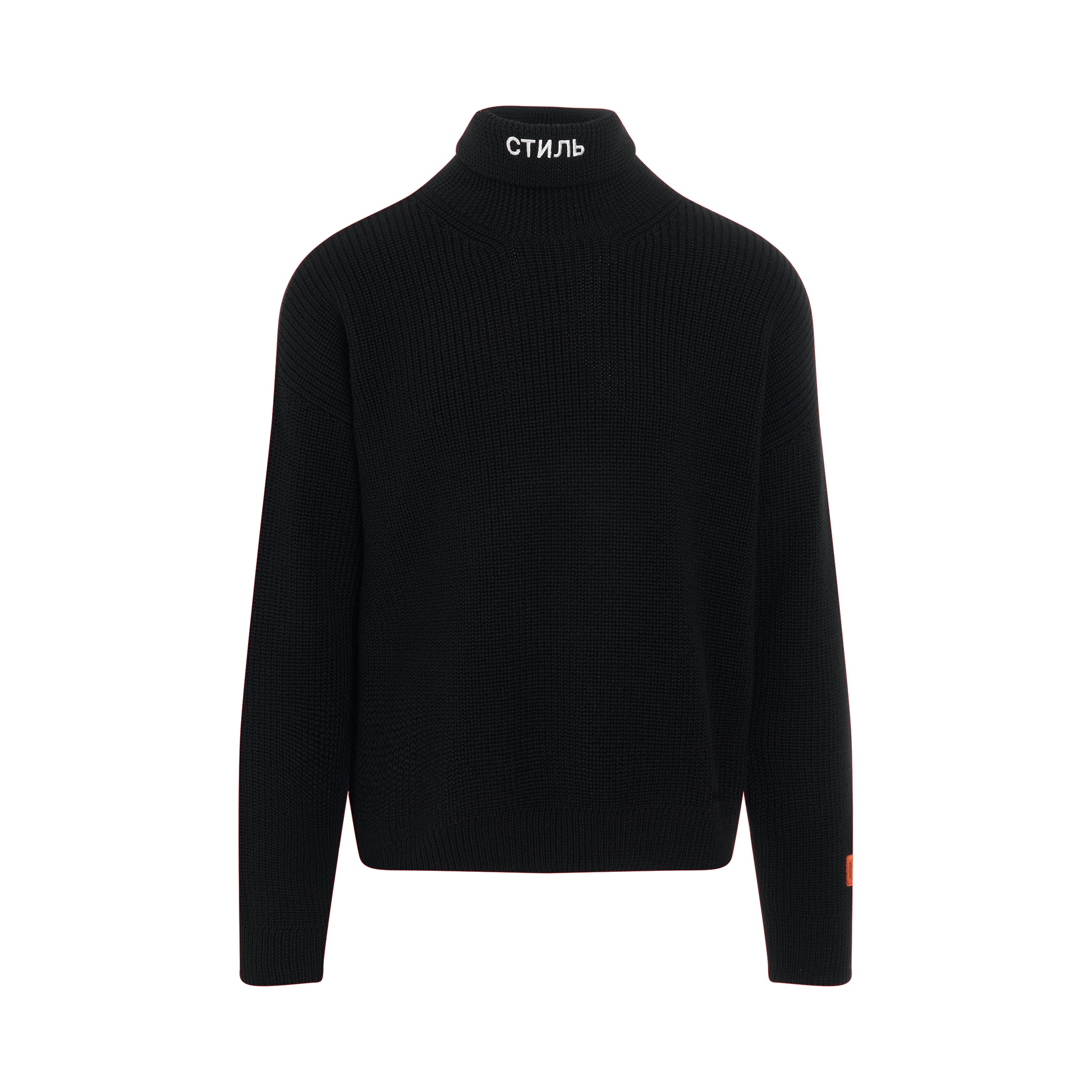 CTNMB Knit Rollneck in Black/White