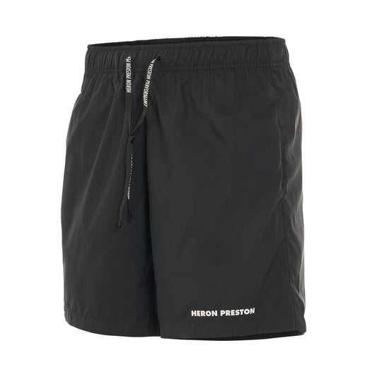 Dry Fit Reflective Shorts in Black/White