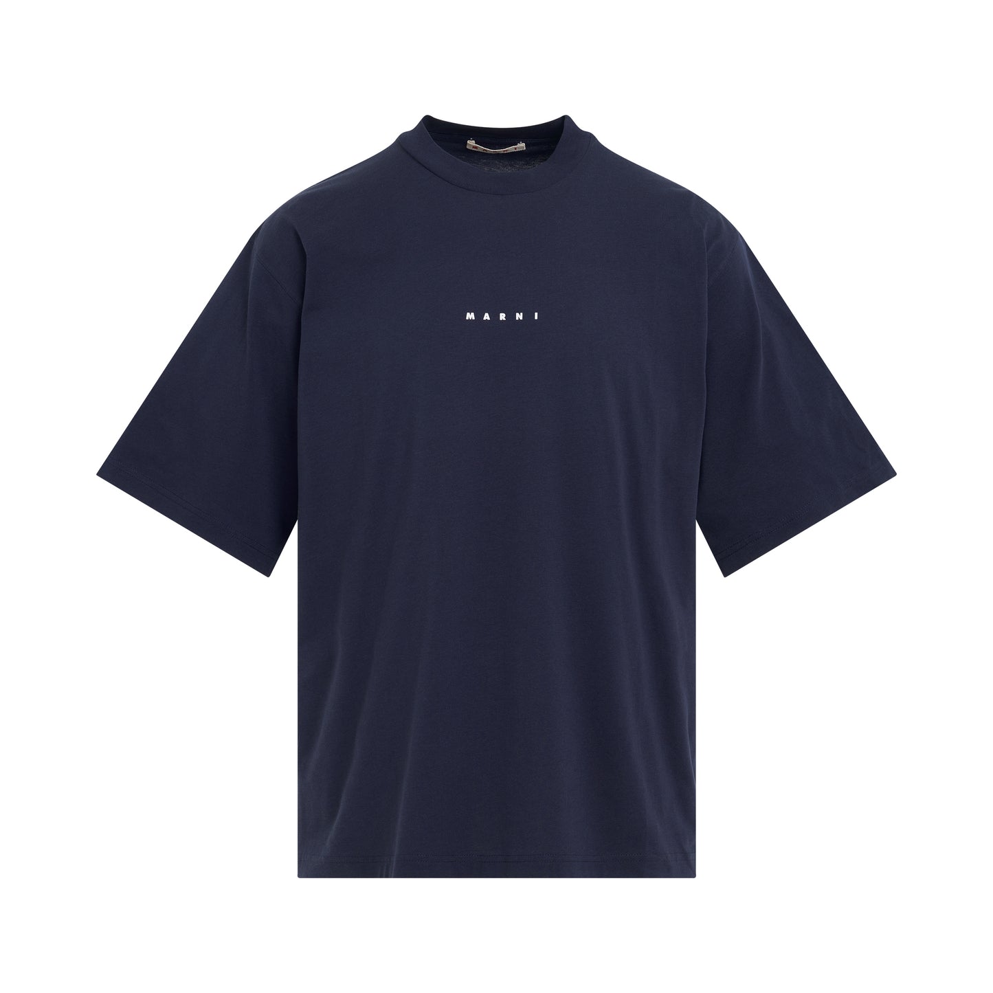 Classic Logo Crewneck T-Shirt in Blue Black