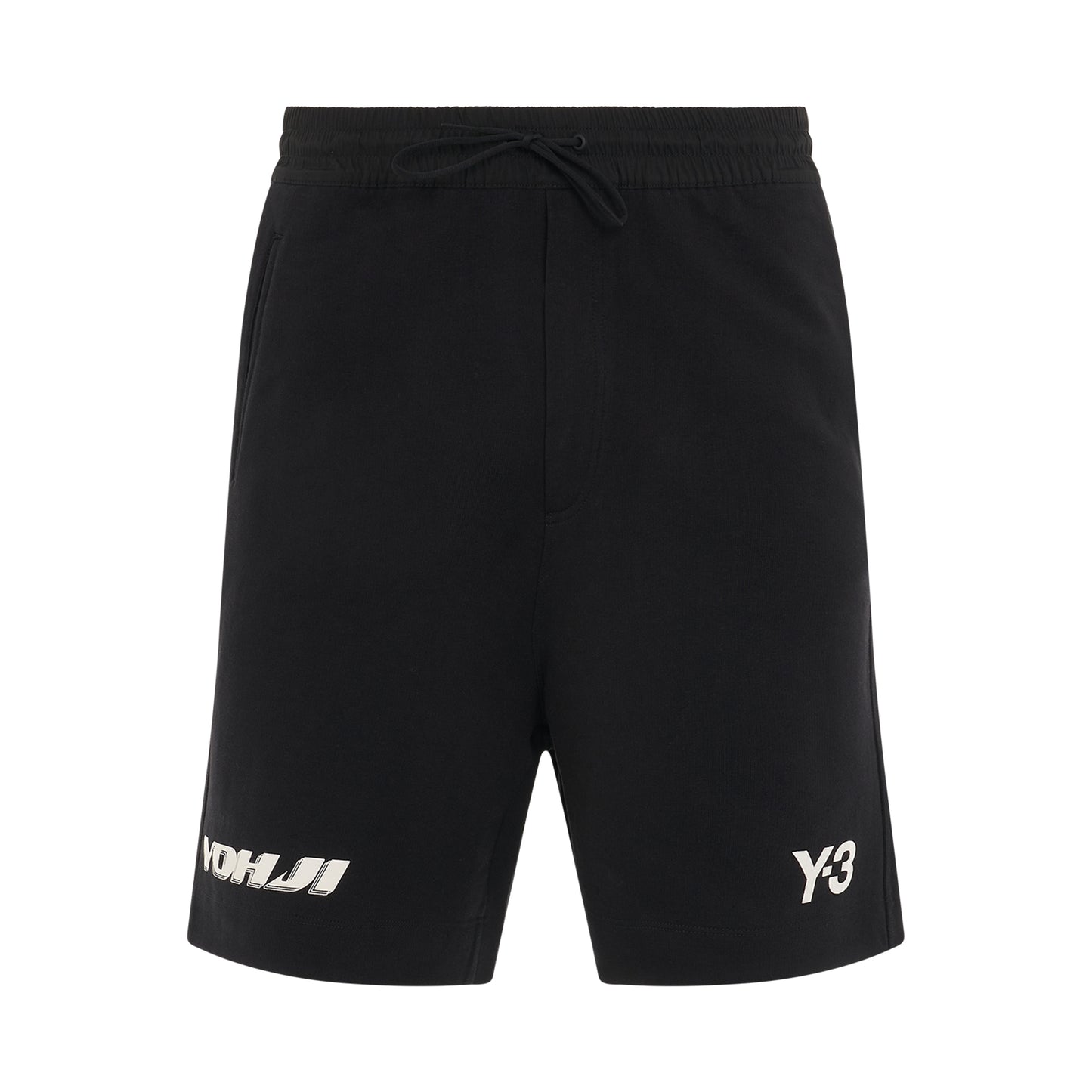 Yohji Graphic Shorts in Black