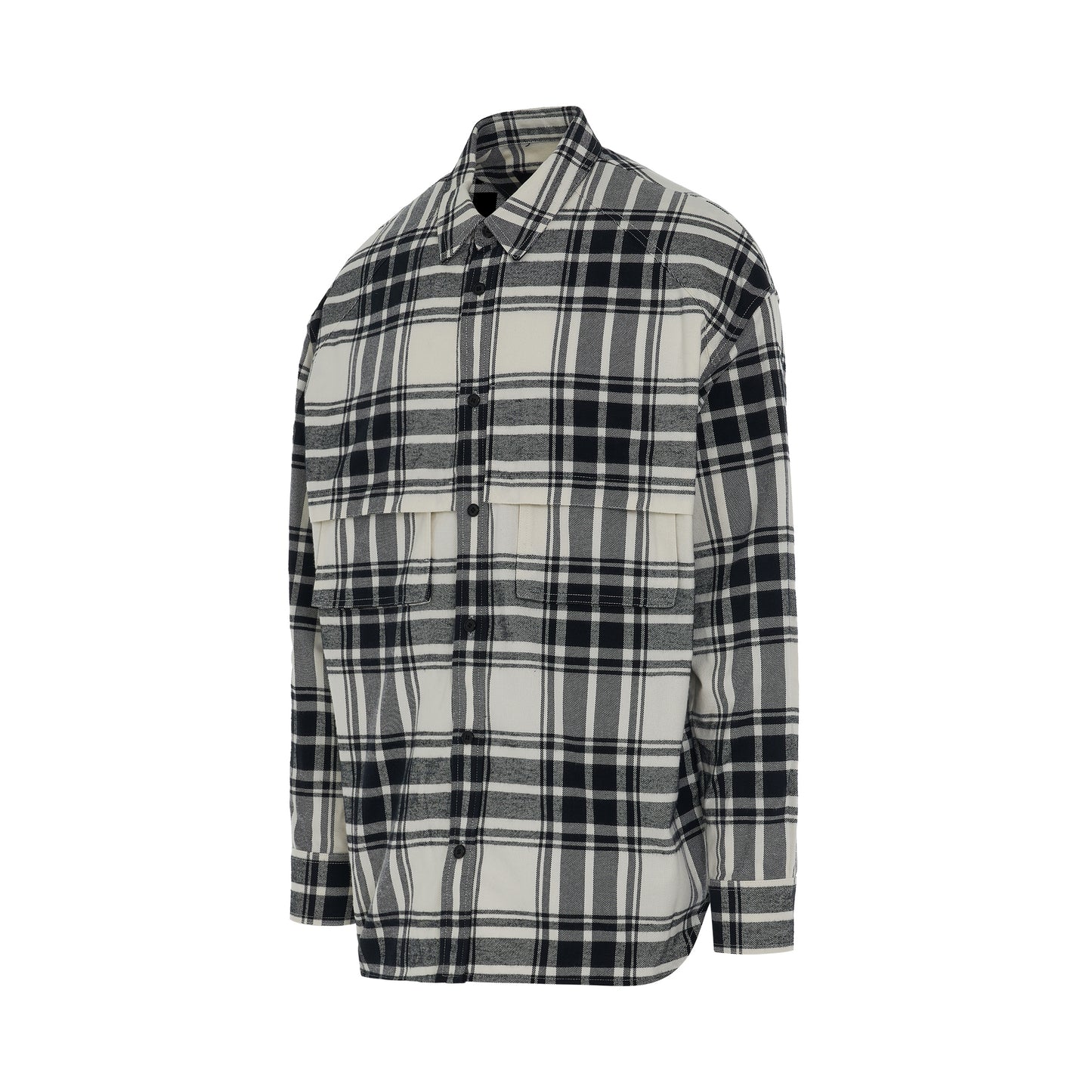 Oversize Check Shirt in Brown