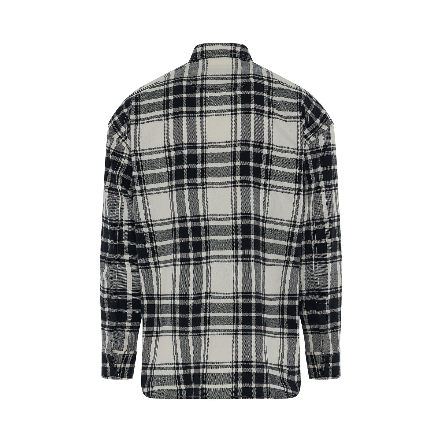 Oversize Check Shirt in Brown
