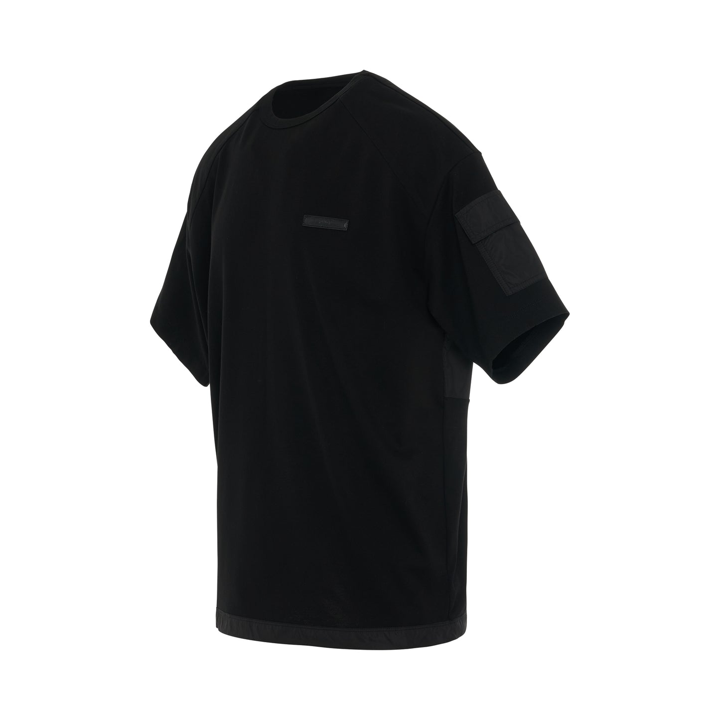 [T-Line] Paneled T-Shirt in Black