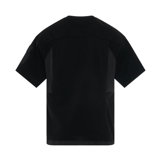 [T-Line] Paneled T-Shirt in Black