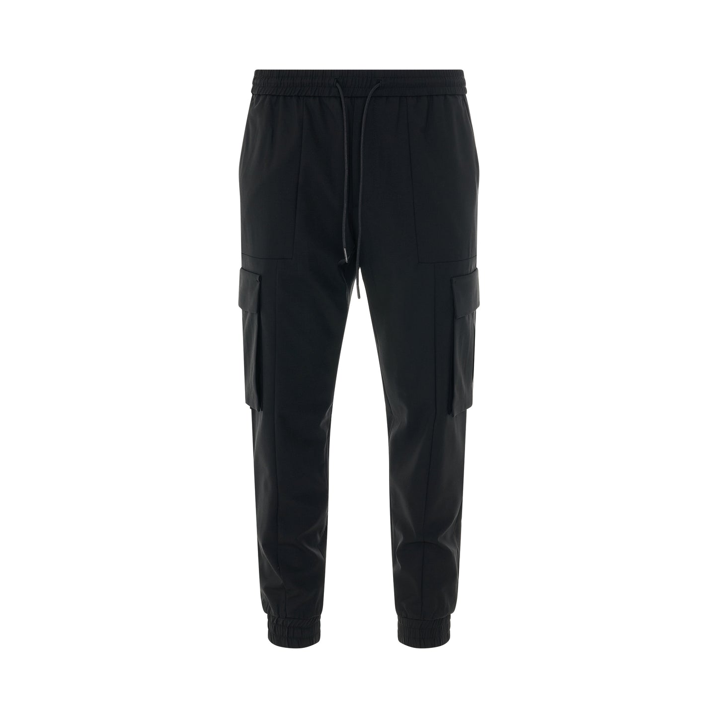 Woven Pocket Sweatpants in Black