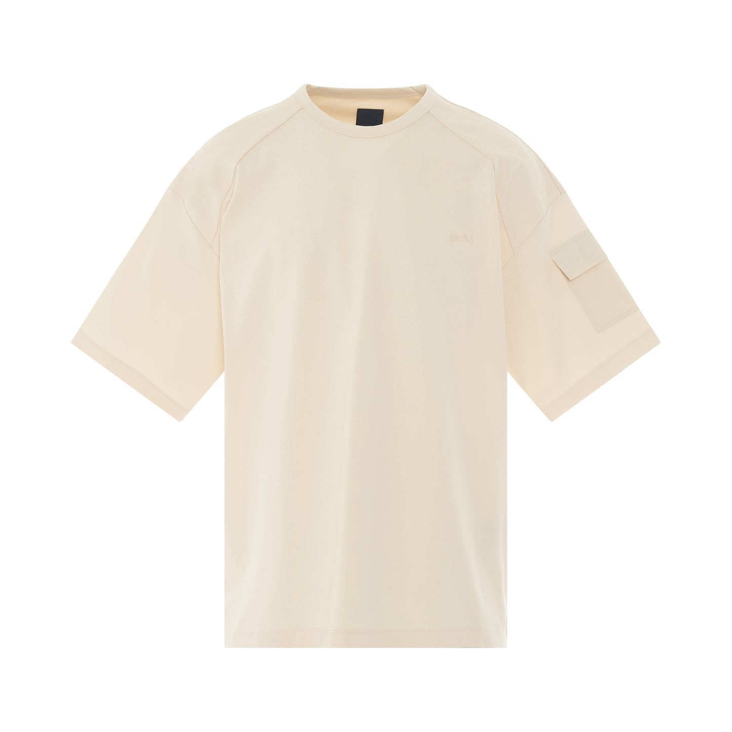 Sleeve Pocket T-Shirt in Ivory