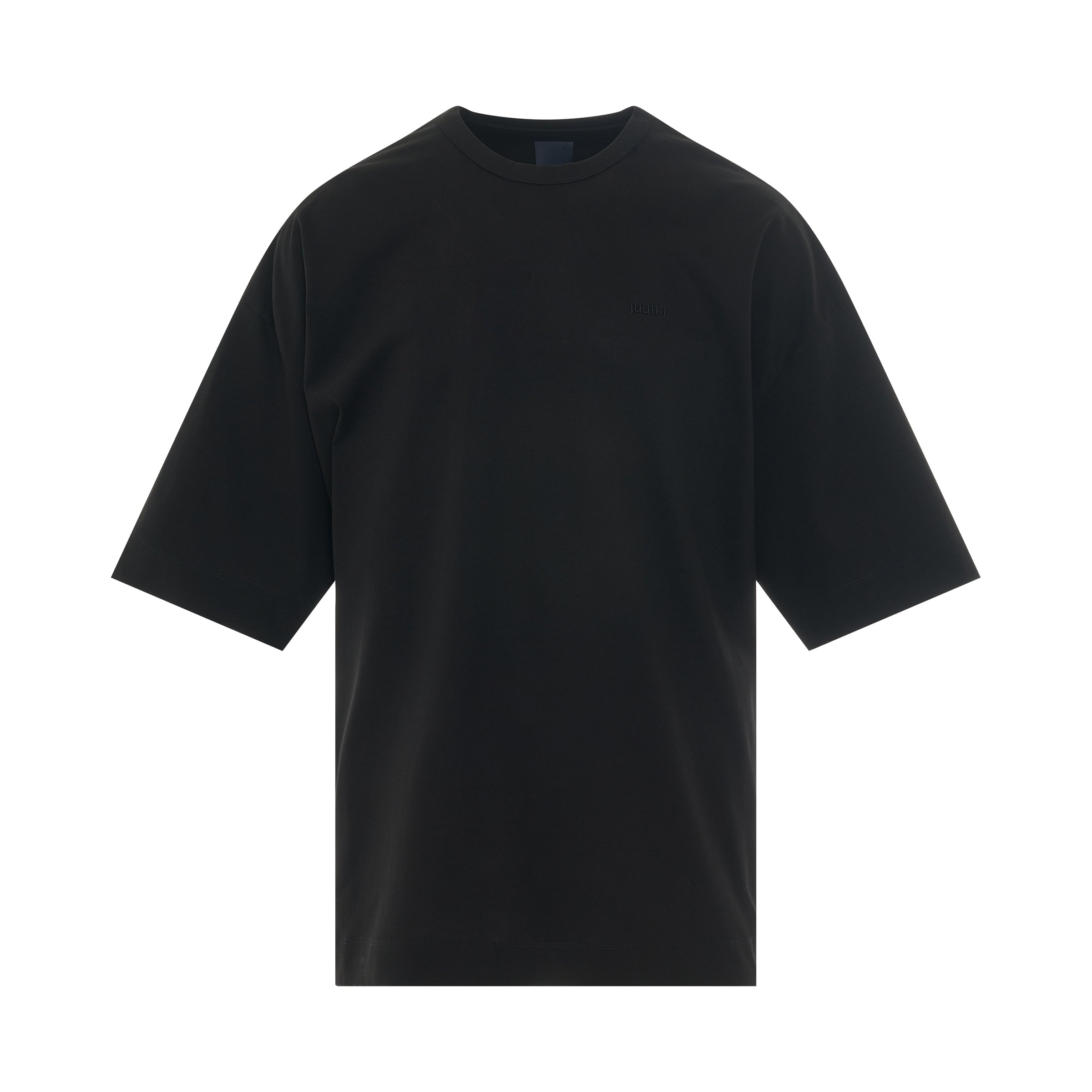 Back Graphic Print Oversize T-Shirt in Black