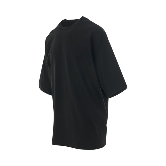 Back Graphic Print Oversize T-Shirt in Black