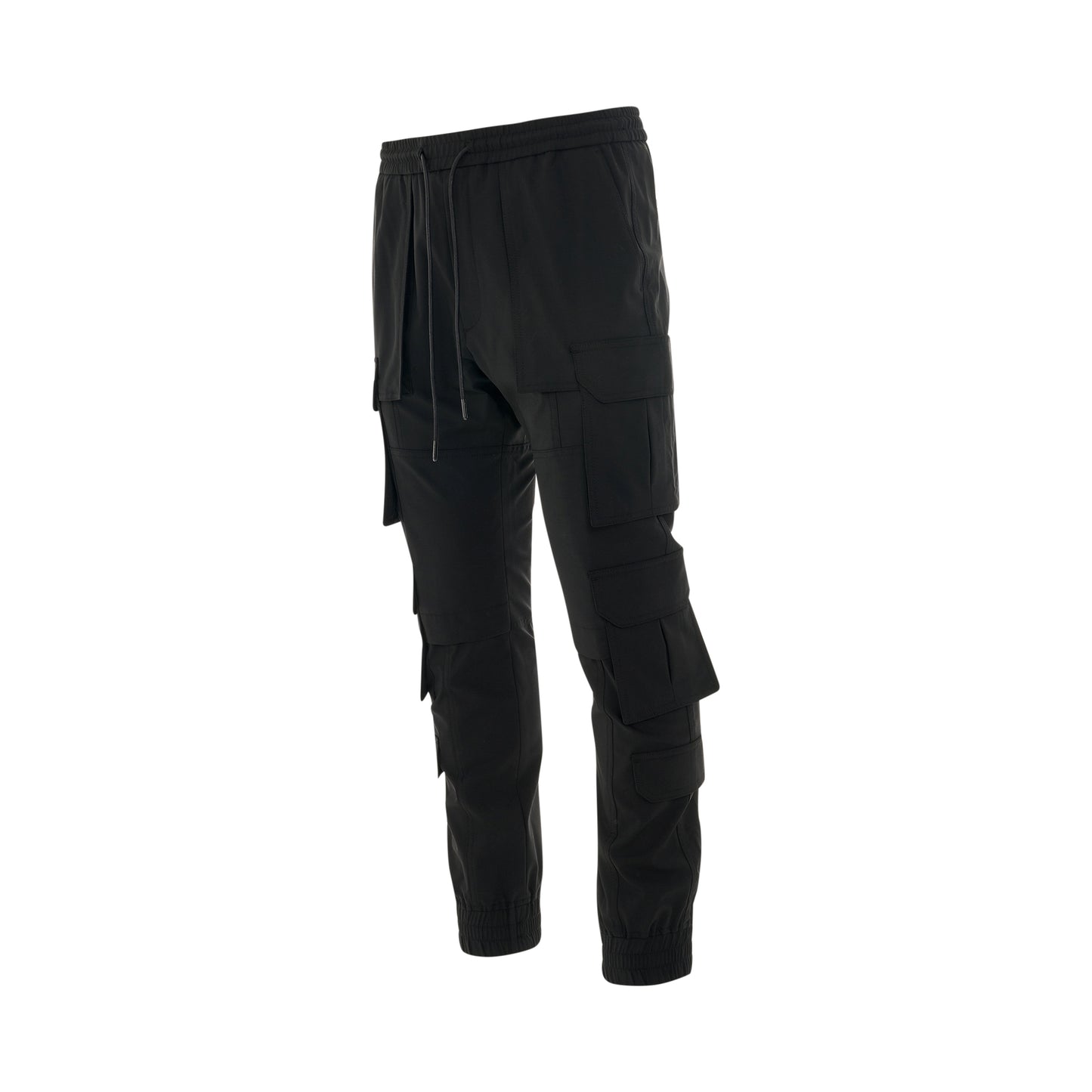 Cargo Pocket Skinny Pants in Black