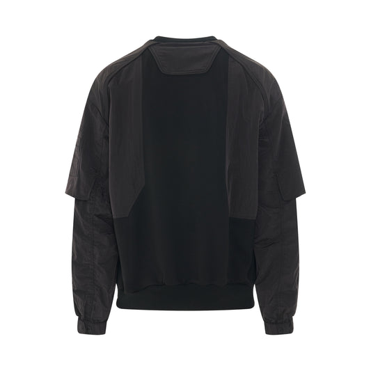 Cotton Sweatshirt in Black