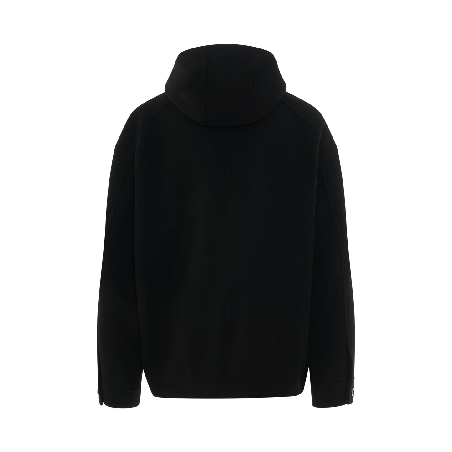 Hand Made Detachable Hoodie Jacket in Black