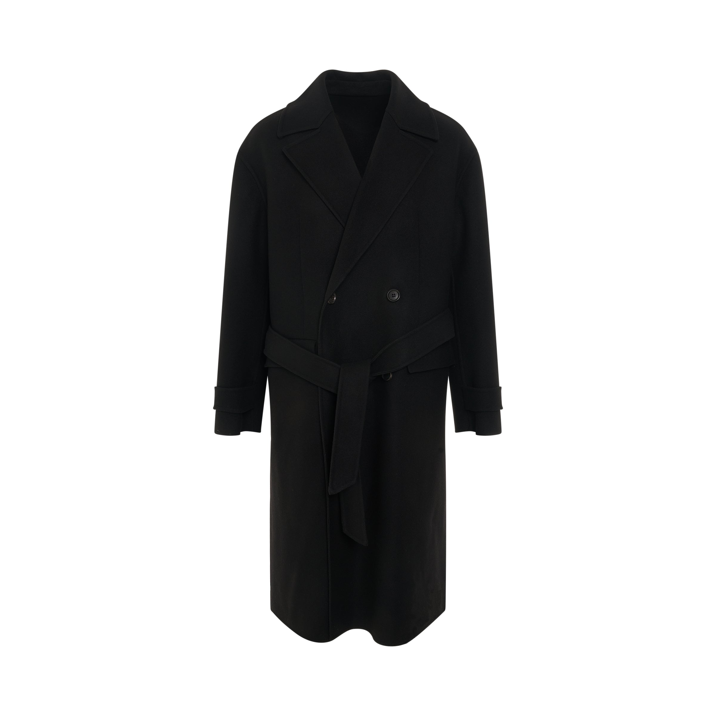 Hand Made Maxi Coat in Black