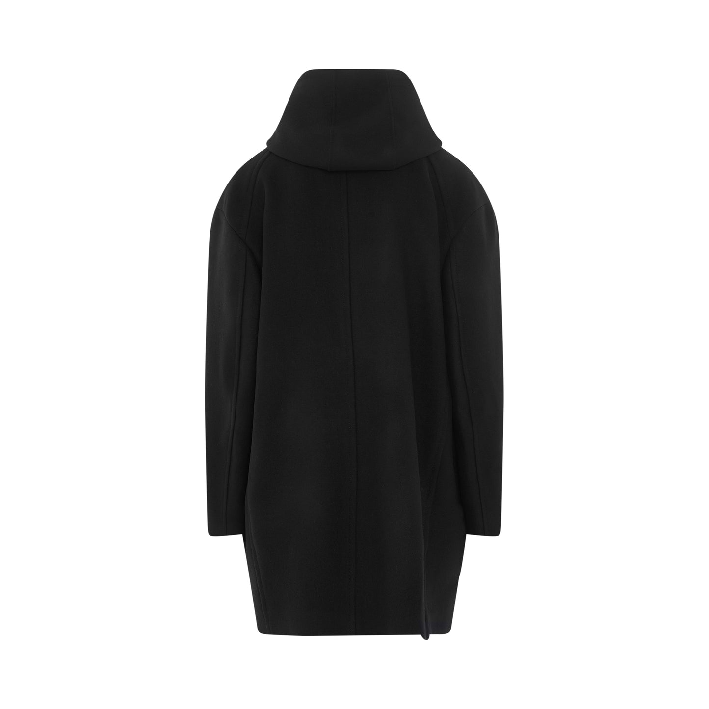 Hooded Coat in black