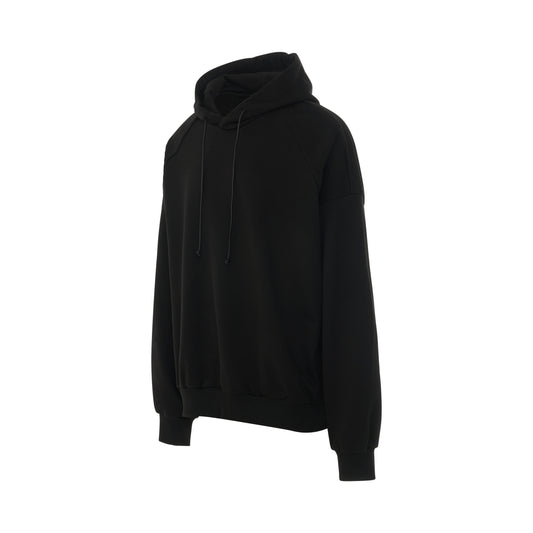 Moon Graphic Oversize Hoodie in Black