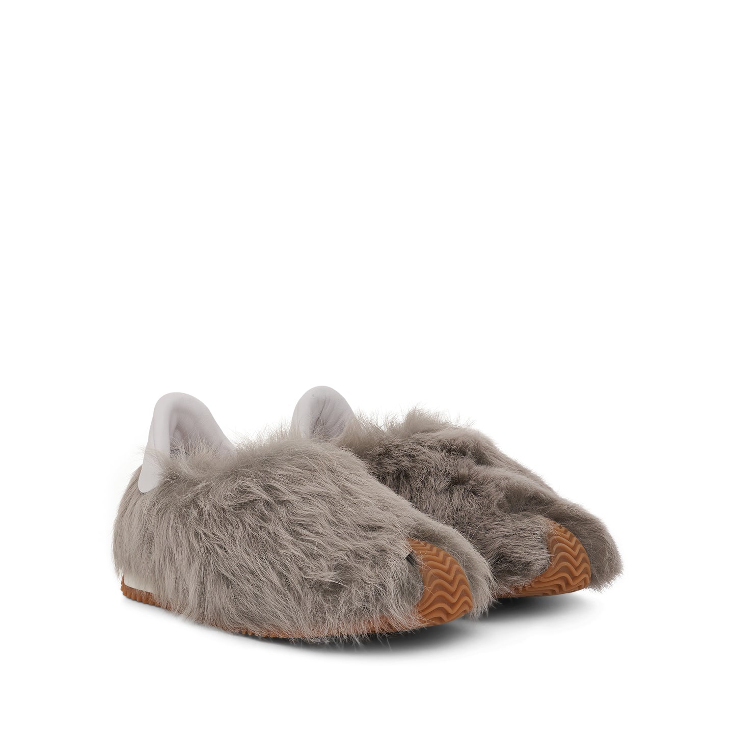 Shearling Flow Runner in Light Grey