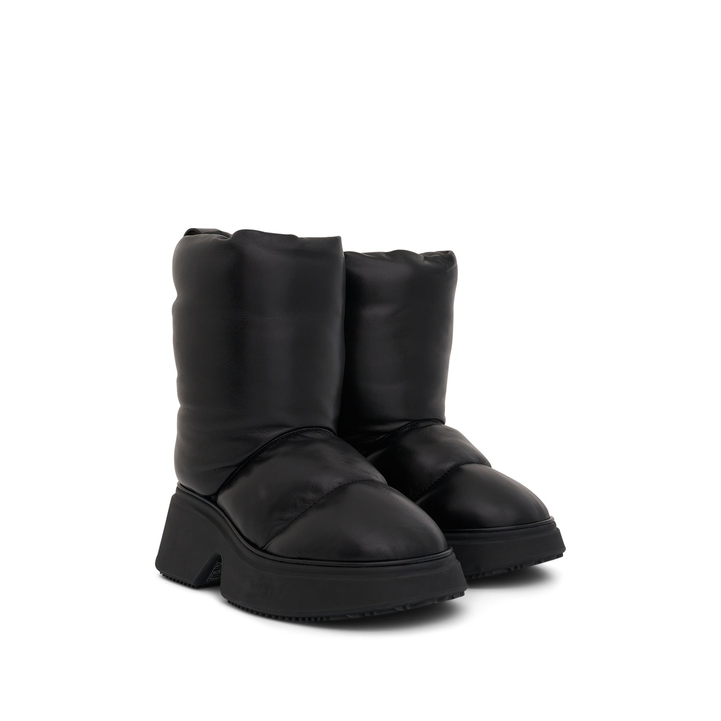 Padded Low Boot in Black