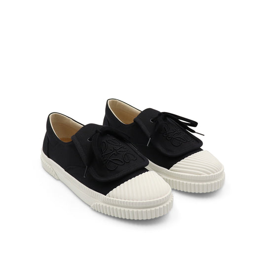 Anagram Flap Sneaker in Black