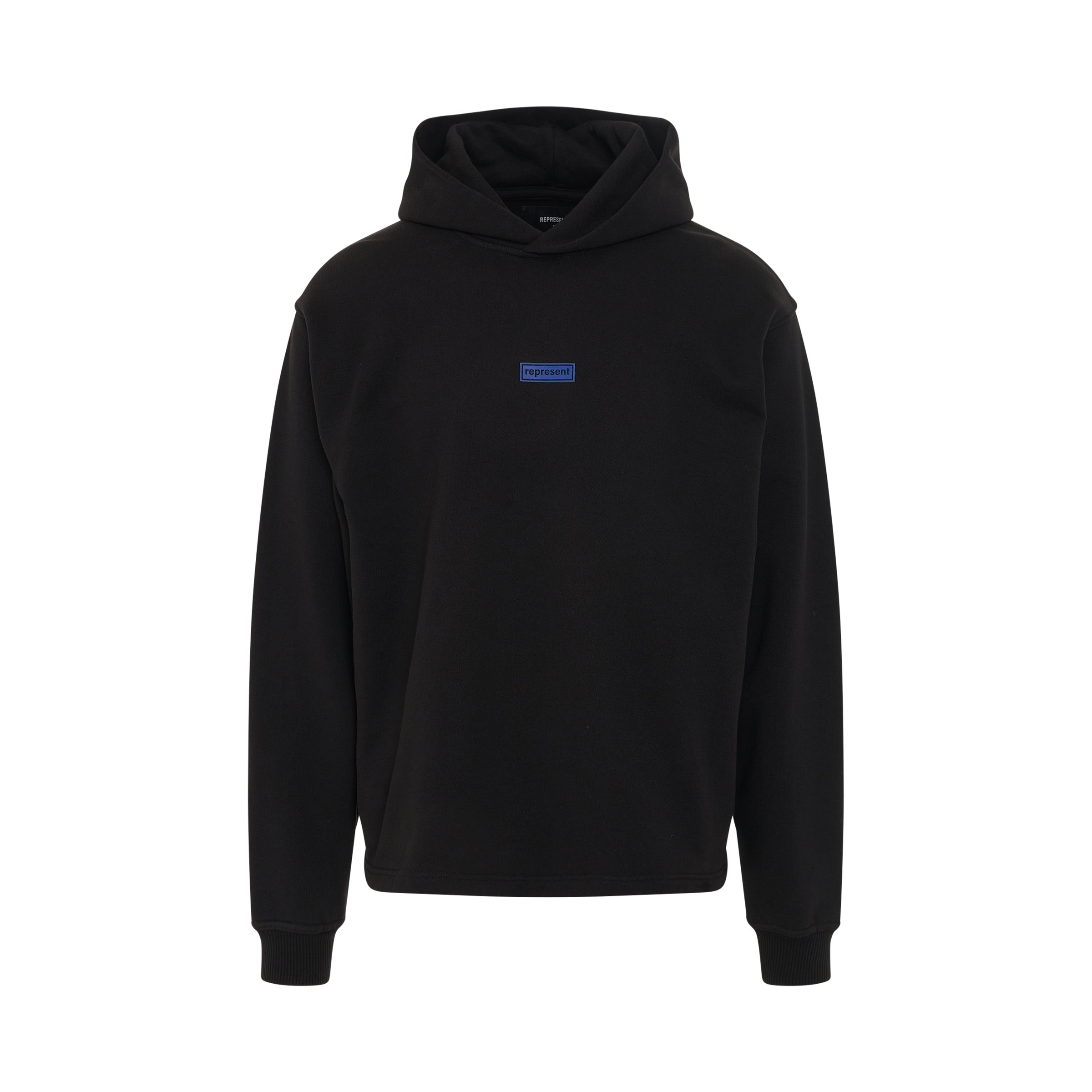 Relaxed Logo Hoodie in Black