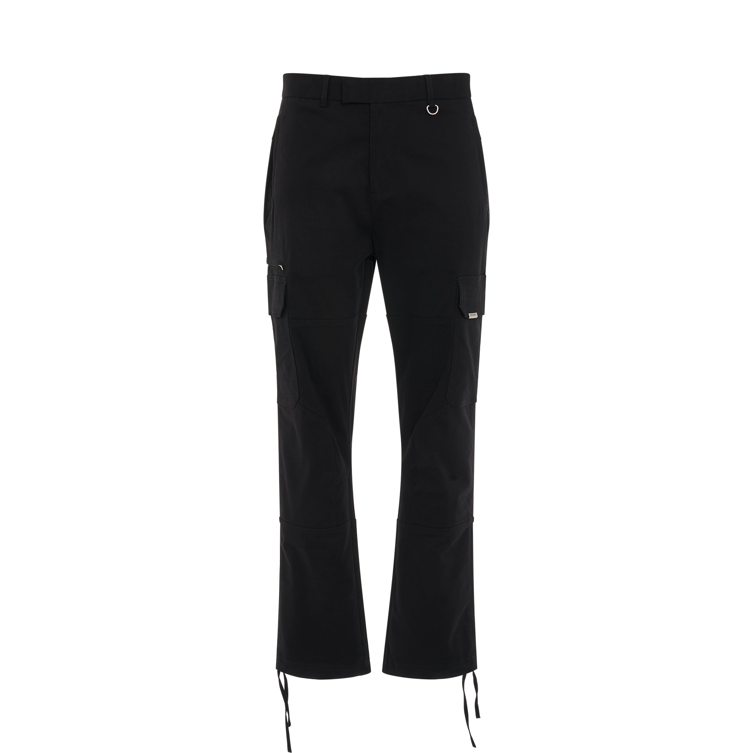 Cargo Pants with Side Pockets in Black