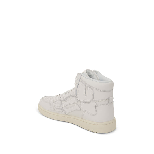 Skeleton Hi Top Sneaker in White