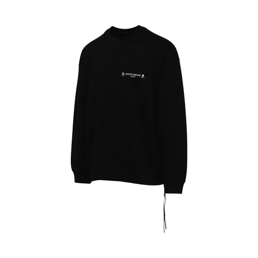 High Reflective Logo Boxy Fit Sweatshirt in Black