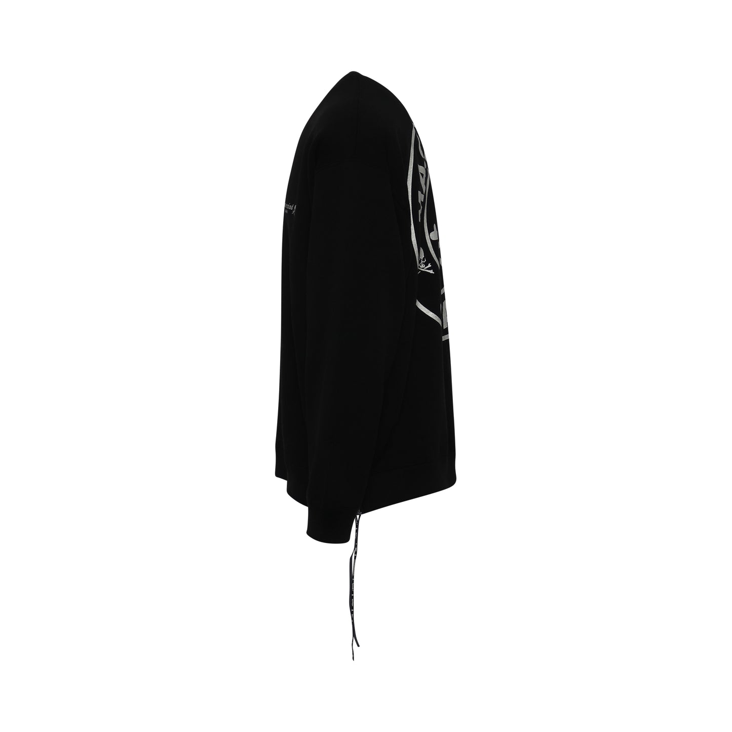 High Reflective Logo Boxy Fit Sweatshirt in Black