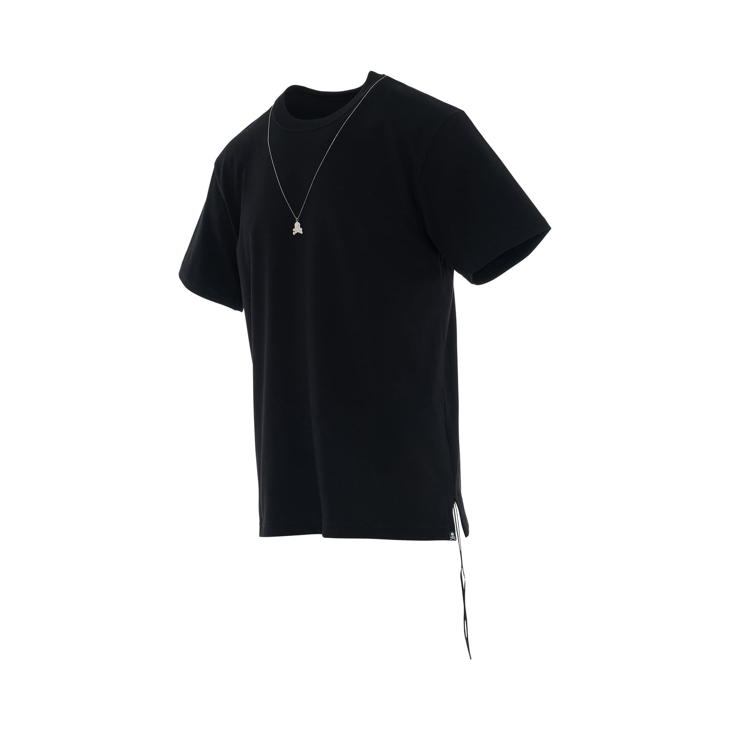 Skull Necklace T-Shirt in Black