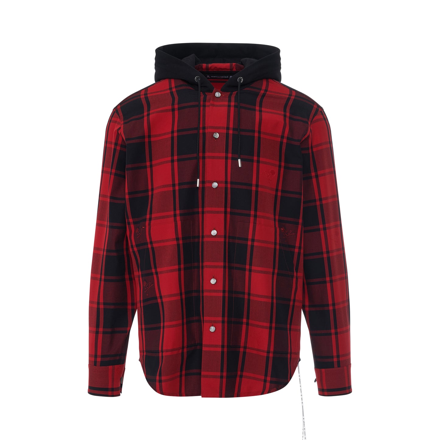 Hooded Plaid Shirt in Red