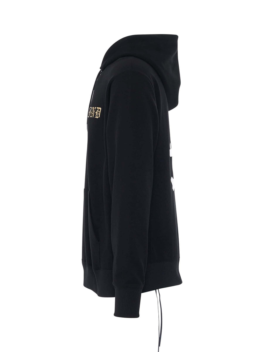 Foil Logo Hoodie in Black