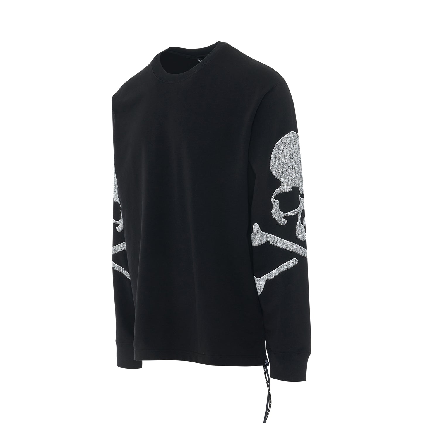 Embroidered Skull Sweatshirt in Black
