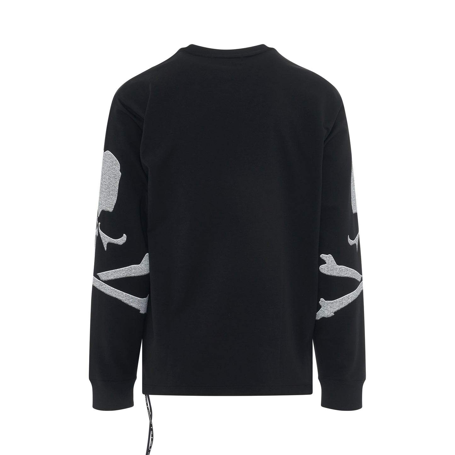 Embroidered Skull Sweatshirt in Black