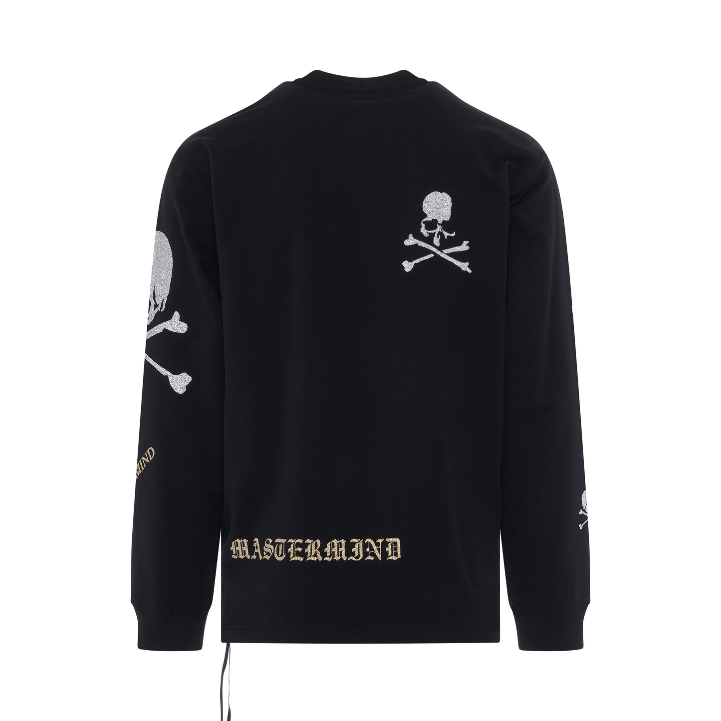 Glassbead Skull Sweatshirt in Black