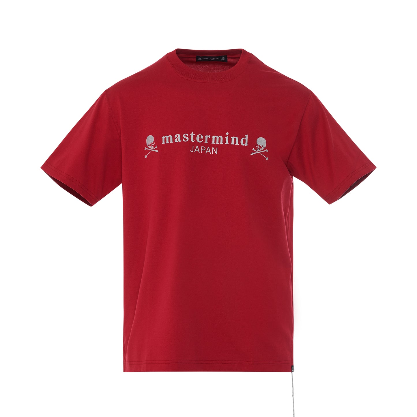 Reflective Skull Logo T-Shirt in Red