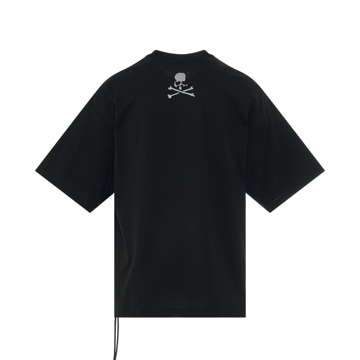 Reflective Logo Boxy Fit T-Shirt in Black