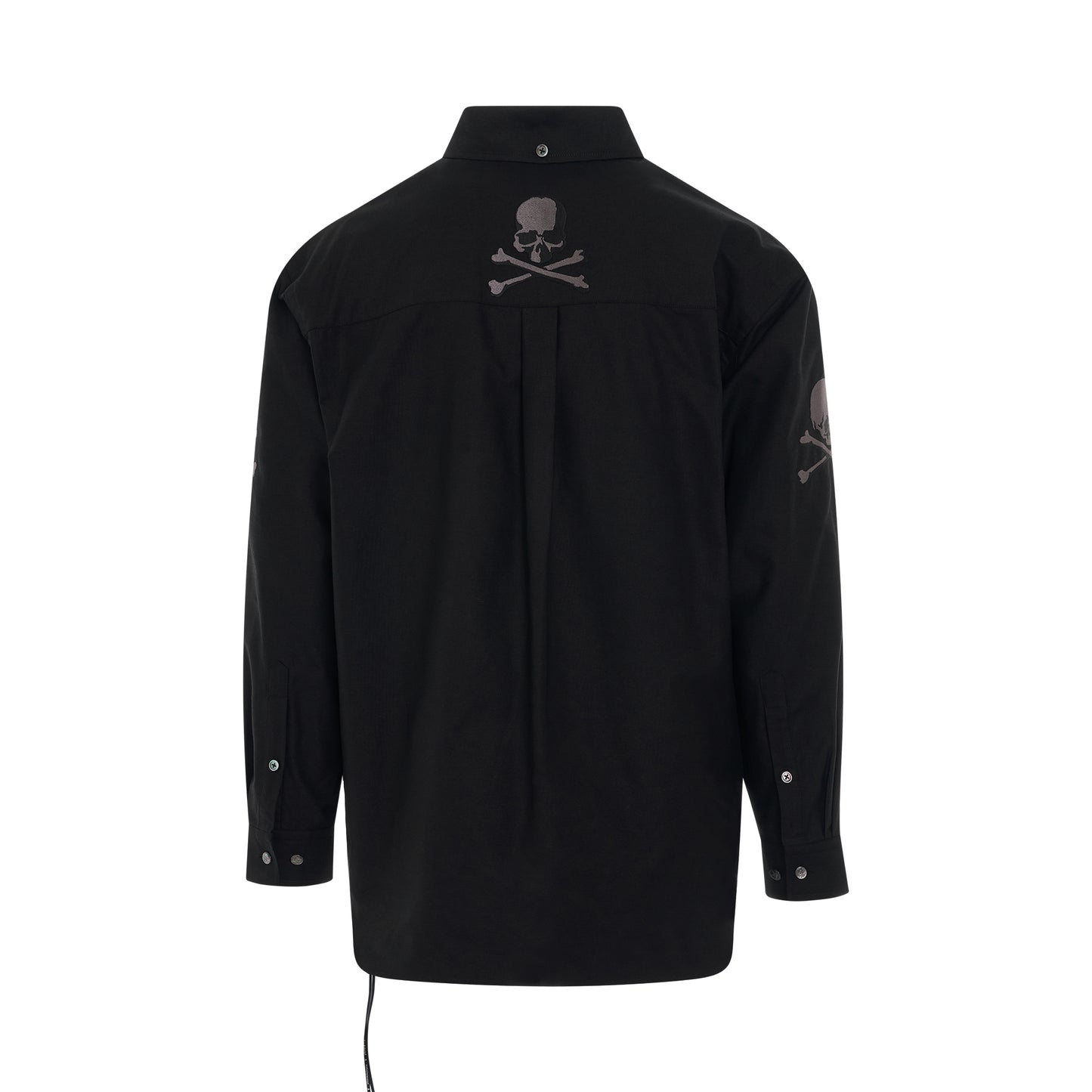 Oxford Skull Logo Shirt in Black