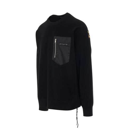 Logo Mountain Sweatshirt in Black