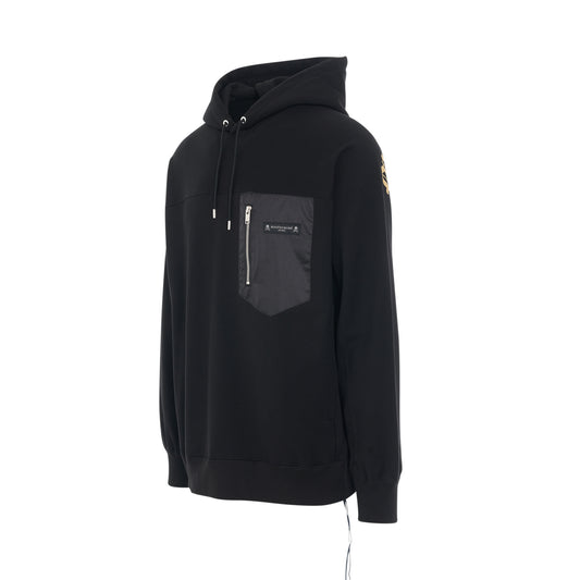 Logo Mountain Hoodie in Black