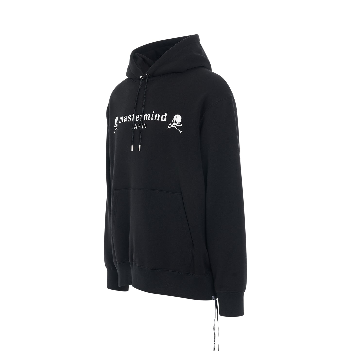 Loopwheel Logo Hoodie in Black