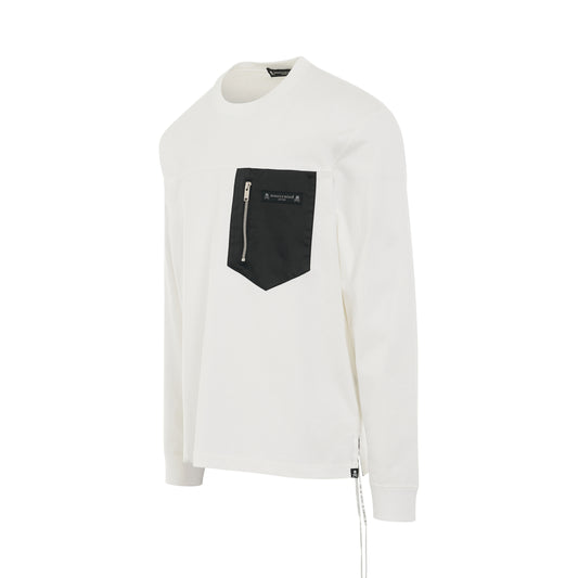 Mountain Long Sleeve T-Shirt in White