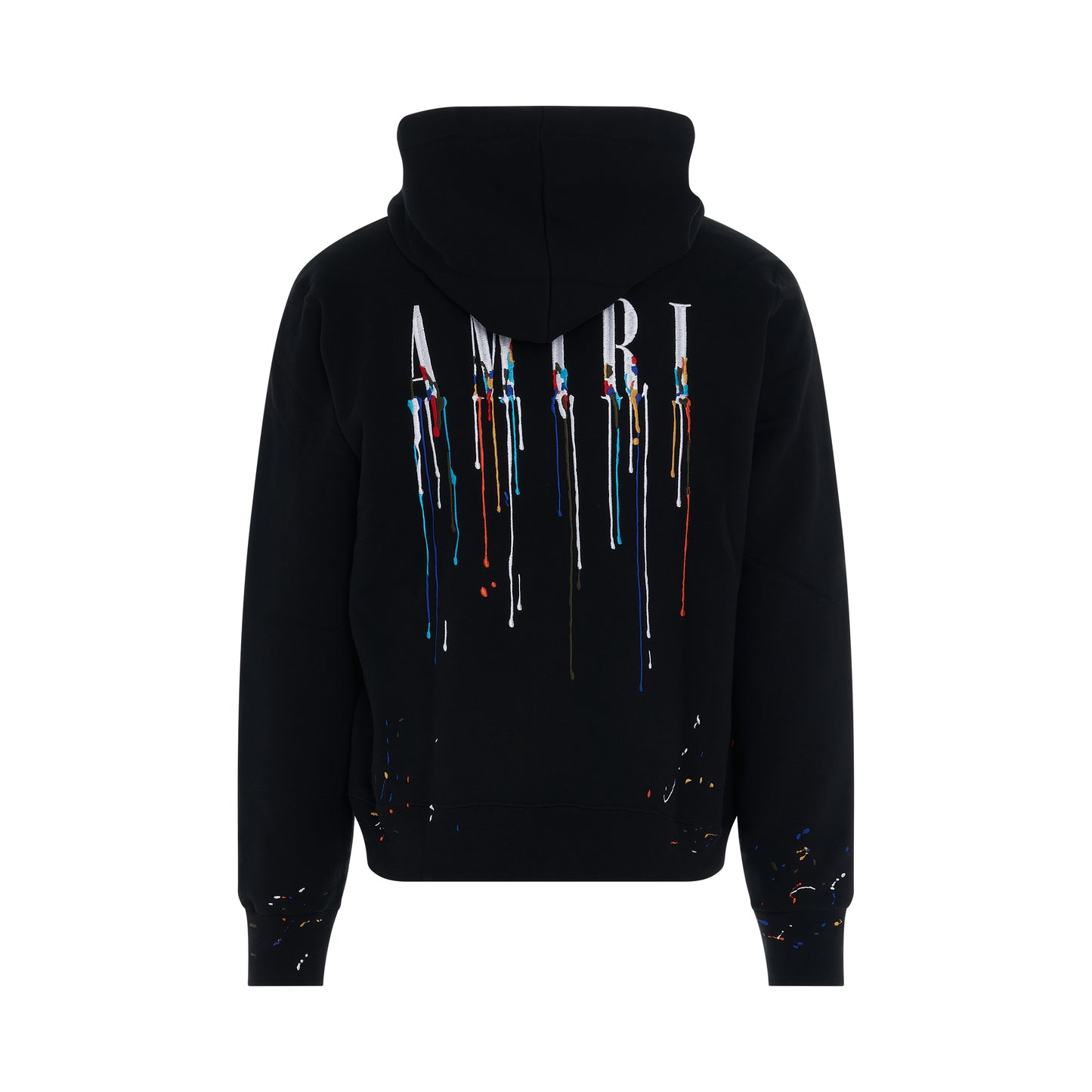 Amiri Paint Dripping Hoodie ( Embroidery )/ Size: XL