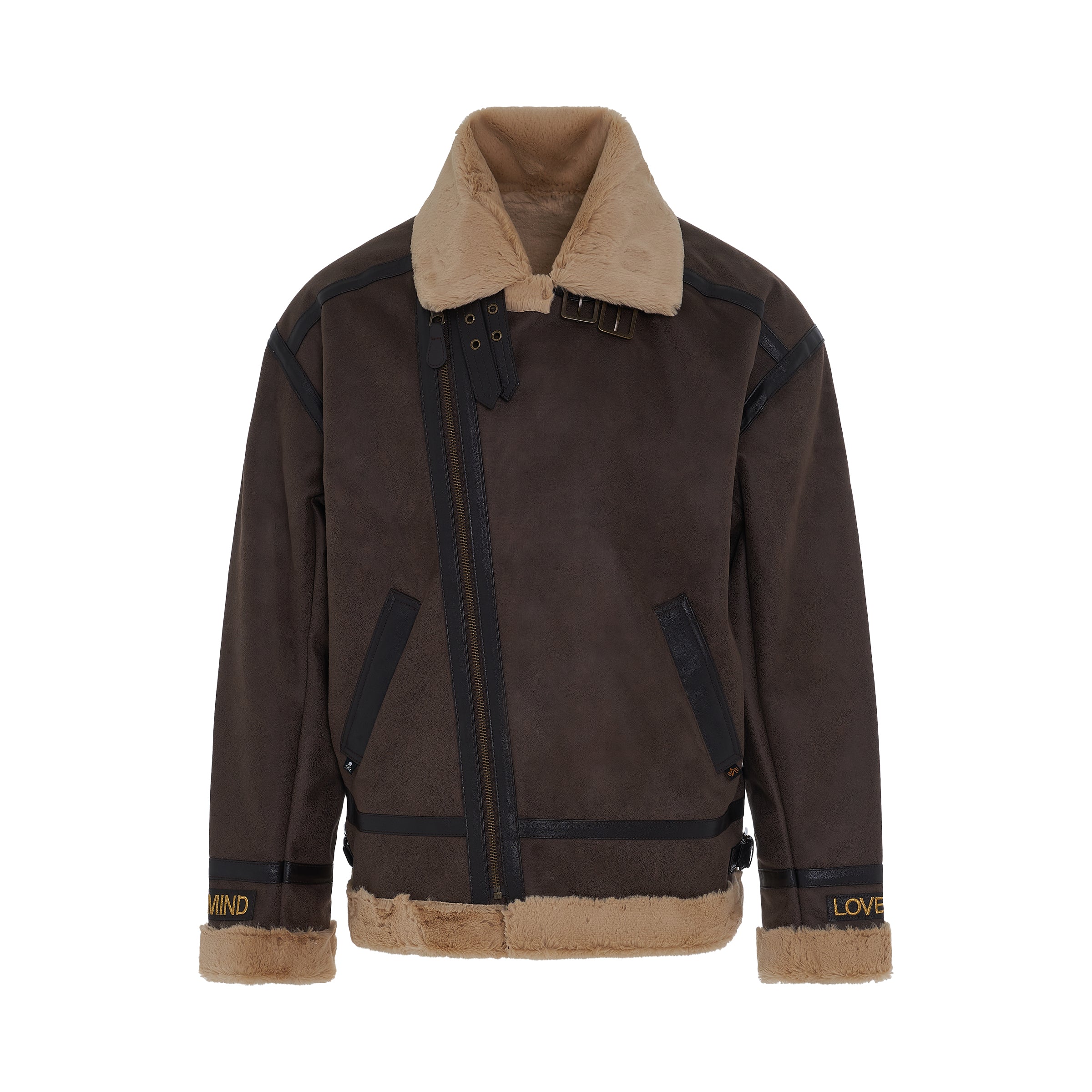 Mastermind x Alpha Industries Riders Coat in Brown