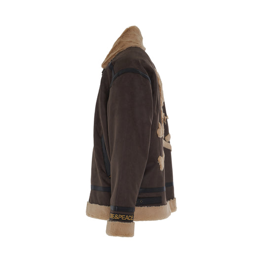 Mastermind x Alpha Industries Riders Coat in Brown