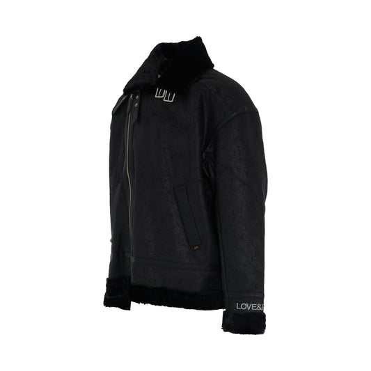 Mastermind x Alpha Industries Riders Coat in Black