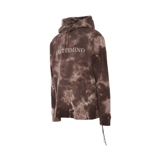 Tie-Dye Logo Hoodie in Brown