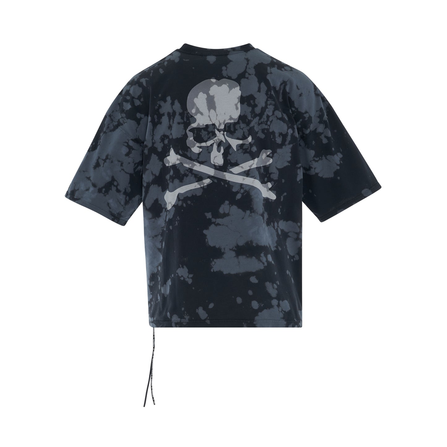 Tie-Dye Logo Boxy Fit T-Shirt in Black