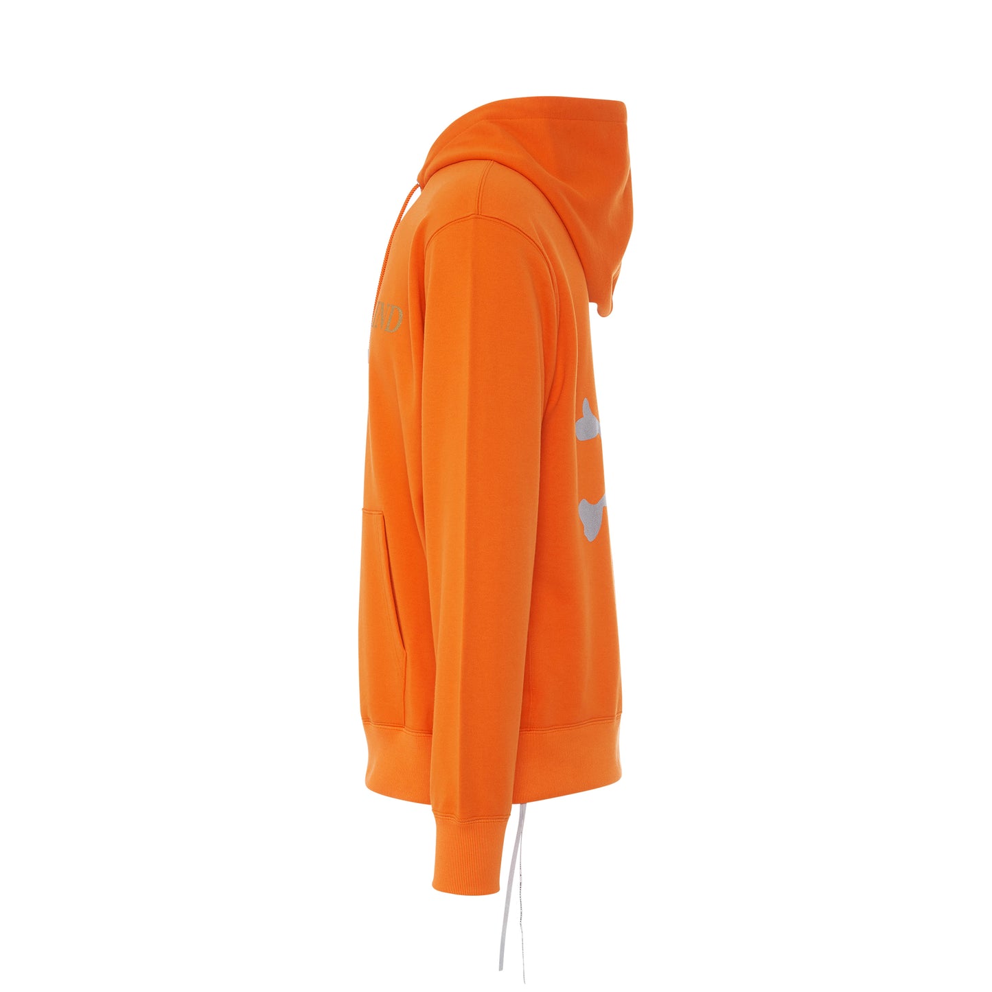 Rubber Logo Hoodie in Orange